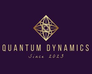 Physics - Floral Diamond Jewel logo design