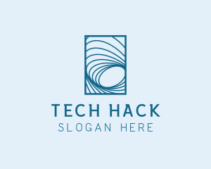 Tech Waves logo design