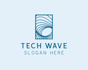 Tech Waves logo design