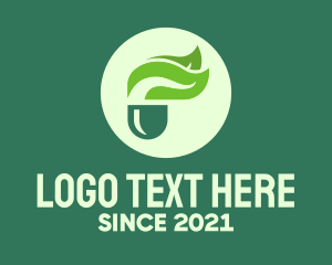 Prescription Drugs - Green Natural Medicine logo design