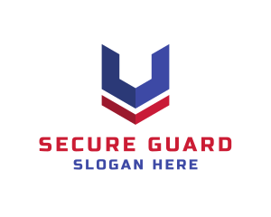 Security - Protection Security Shield logo design