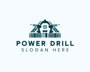 Roof Drill Construction logo design