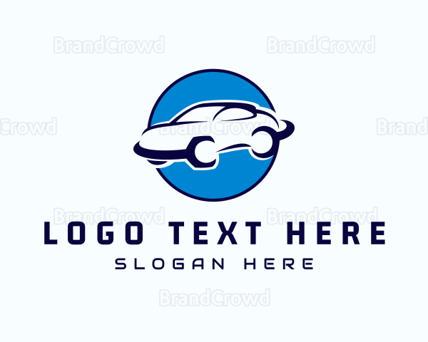 Car Automobile Wrench Repair Logo