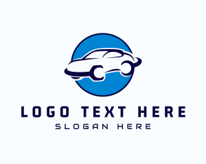 Racing - Car Automobile Wrench Repair logo design