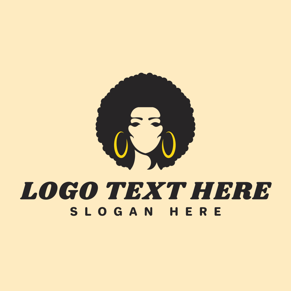 Beauty Afro Woman Logo | BrandCrowd Logo Maker | BrandCrowd | BrandCrowd