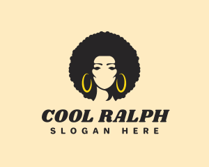 Beauty Afro Woman logo design