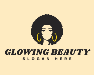 Beauty - Beauty Afro Woman logo design