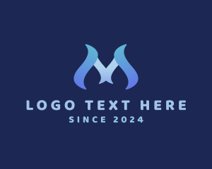 Application - Letter M Multimedia Agency logo design