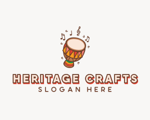 Traditional - Traditional African Djembe logo design