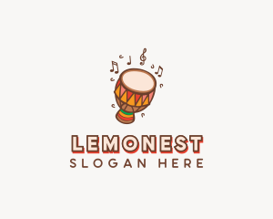 Musical - Traditional African Djembe logo design