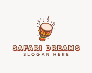African - Traditional African Djembe logo design