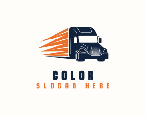 Haulage Trailer Truck Logo