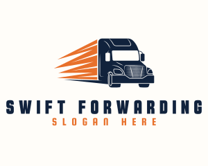 Haulage Trailer Truck logo design