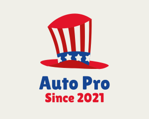 Election - American Uncle Sam Hat logo design