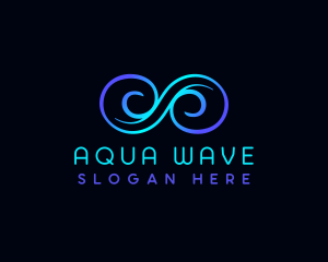 Infinity Wave Loop logo design