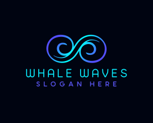 Infinity Wave Loop logo design