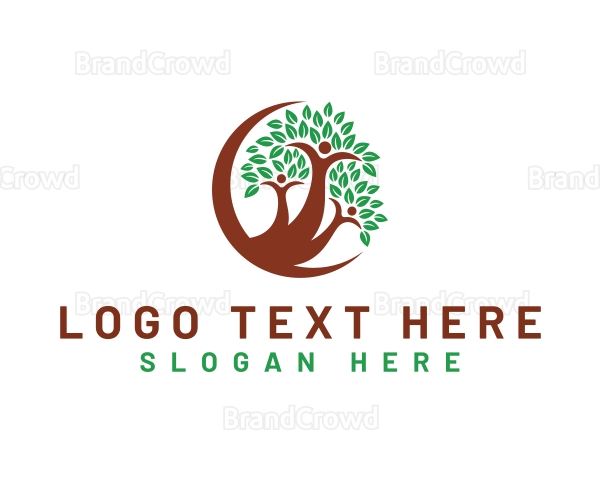 Family Organic Tree Logo