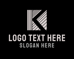 Asset - Lines Studio Letter K logo design