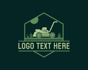 Lawn Mower Gardening Logo