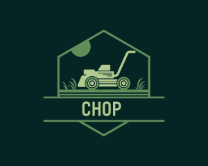 Lawn Mower Gardening Logo