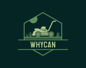 Lawn Mower Gardening Logo