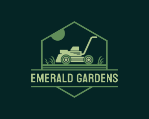 Lawn Mower Gardening logo design