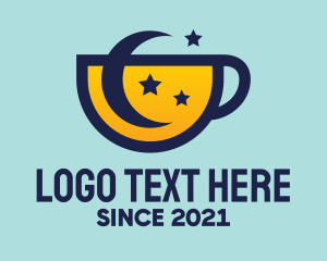 Cafe - Moon Star Cup logo design