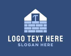 Housing - Brick House Construction logo design