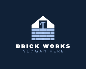 Brick House Construction  logo design