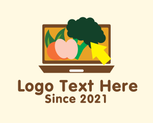 Laptop - Online Grocery Website logo design