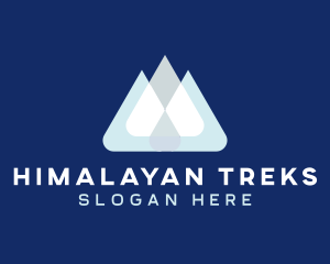 Himalayan Mountain Peak logo design