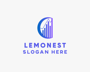 Financial - Sales Chart Management logo design