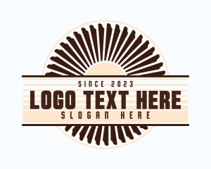 Woodwork - Saw Blade Tool logo design