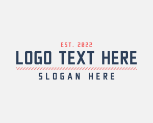 Typography - Casual Business Brand logo design