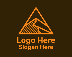 Geometric Mountain Peak Logo