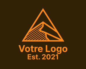 Mountaineer - Geometric Mountain Peak logo design