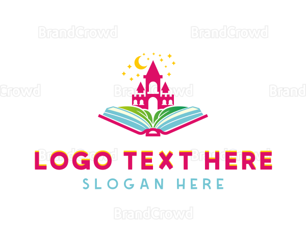 Kindergarten Kids Book Logo