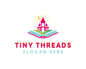 Kindergarten Kids Book logo design