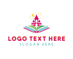 Kindergarten Kids Book Logo