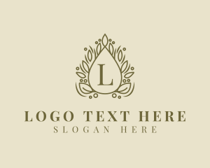 Natural Products - Wreath Foliage Lettermark logo design
