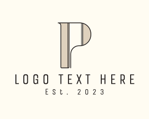 Letter P - Simple Elegant Retro Business logo design