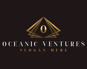 Pyramid Modern Triangle logo design