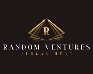 Pyramid Modern Triangle logo design