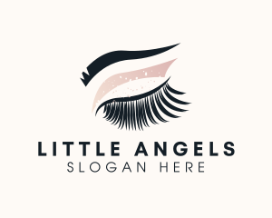 Eyelash Extension - Cosmetic Eye Beauty Glam logo design