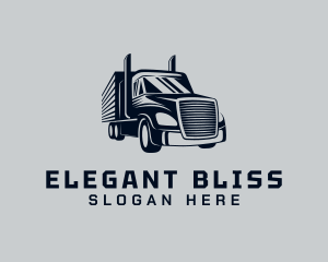 Movers - Auto Freight Truck logo design