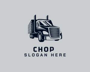Trailer - Auto Freight Truck logo design
