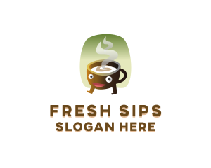 Beverage - Hot Coffee Beverage logo design