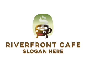 Hot Coffee Cafe logo design