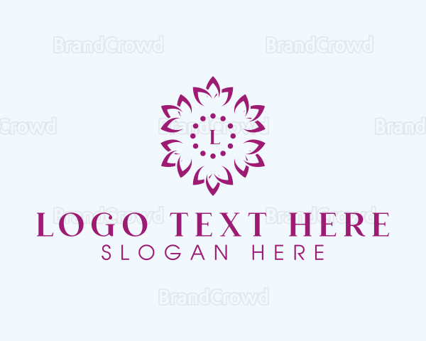 Floral Yoga Wellness Logo