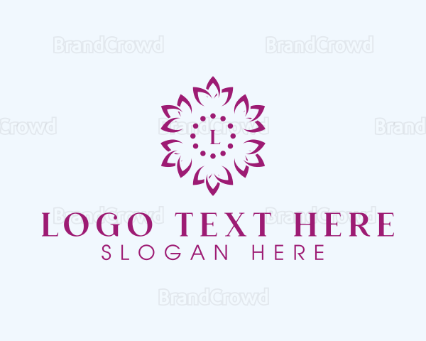 Floral Yoga Wellness Logo